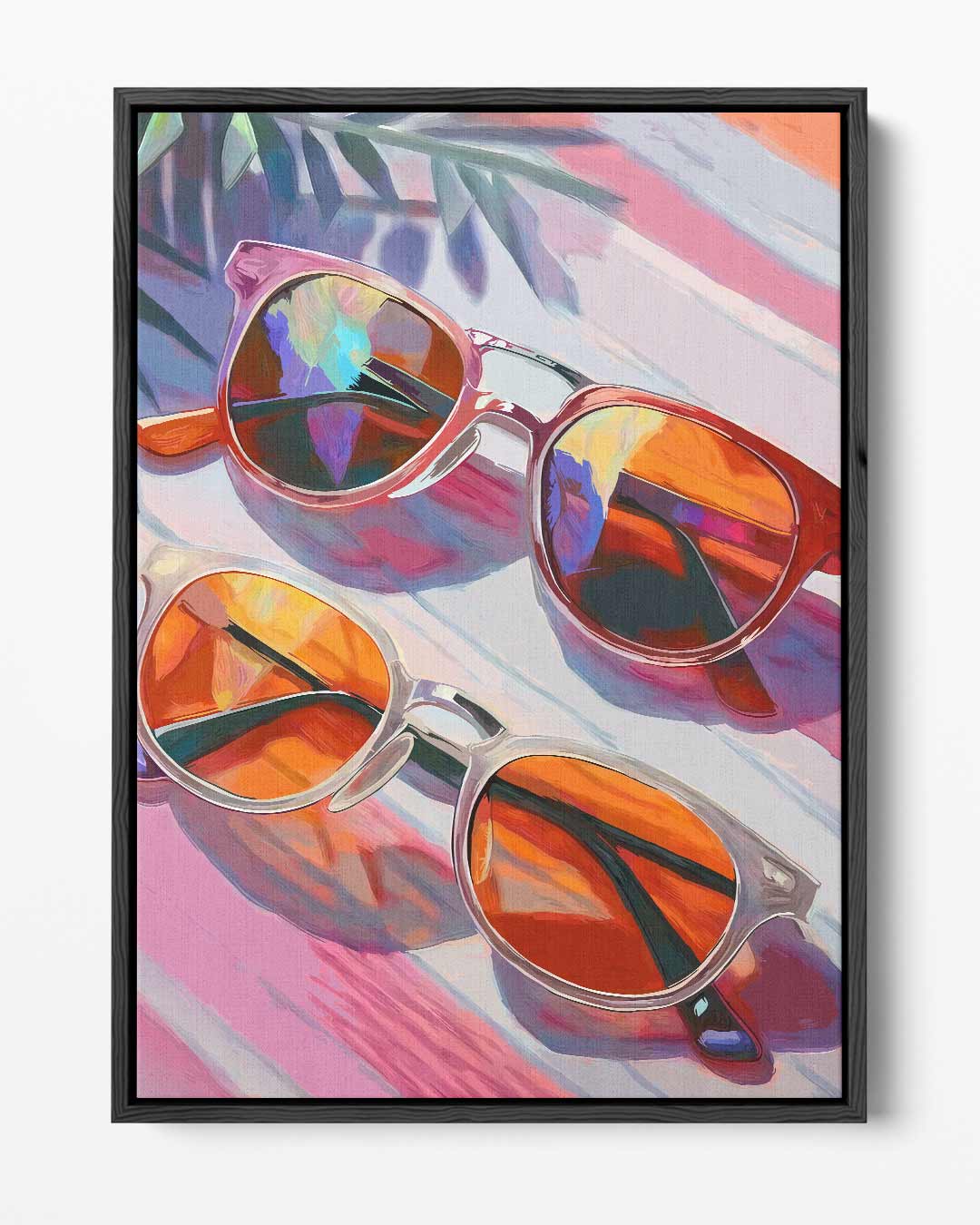 Zonovergoten Zonnebrillen Kunstwerk-canvas-dibond-plexiglas-wanddecoratie-WallArtistic