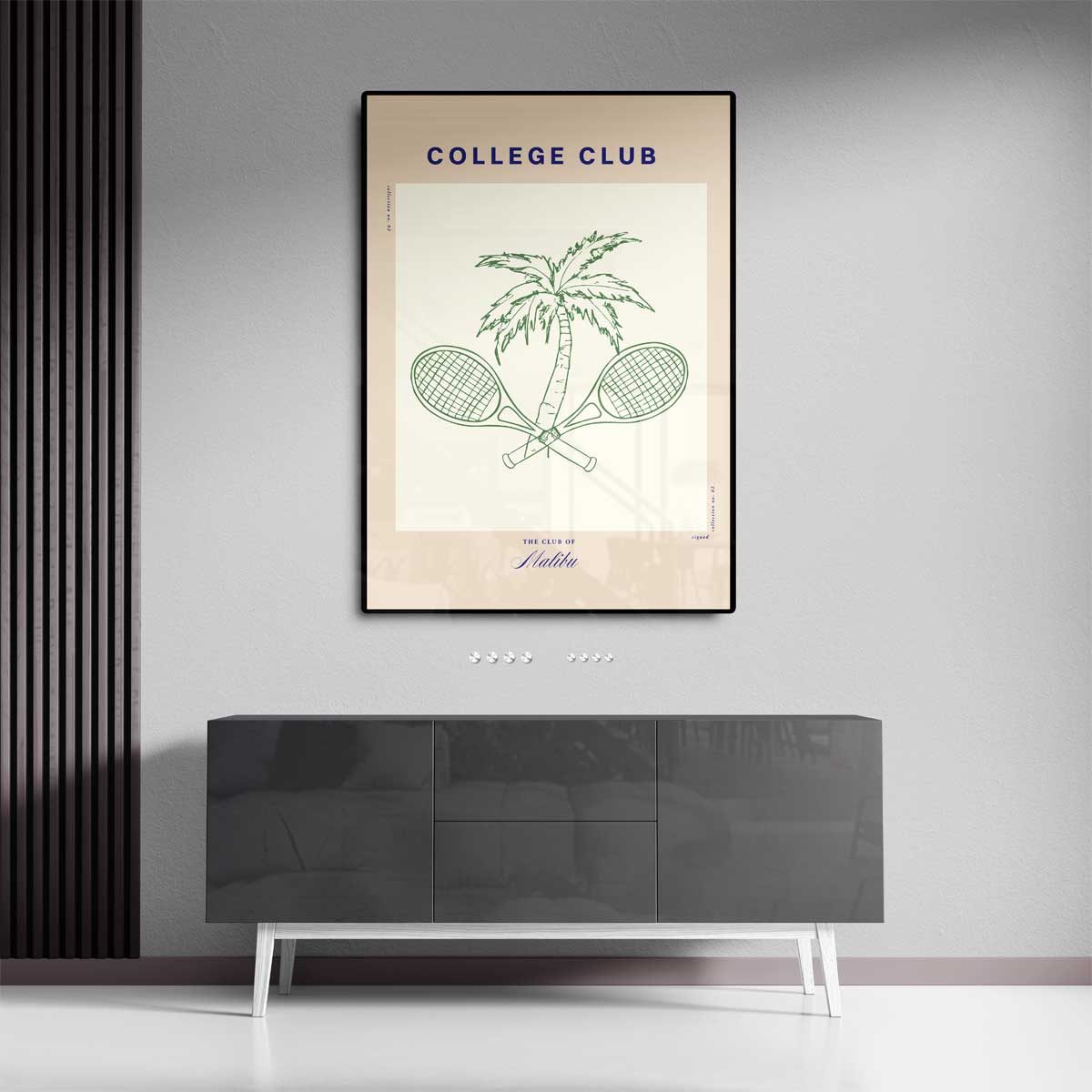 College Club Print Kunstwerk-canvas-dibond-plexiglas-wanddecoratie-WallArtistic
