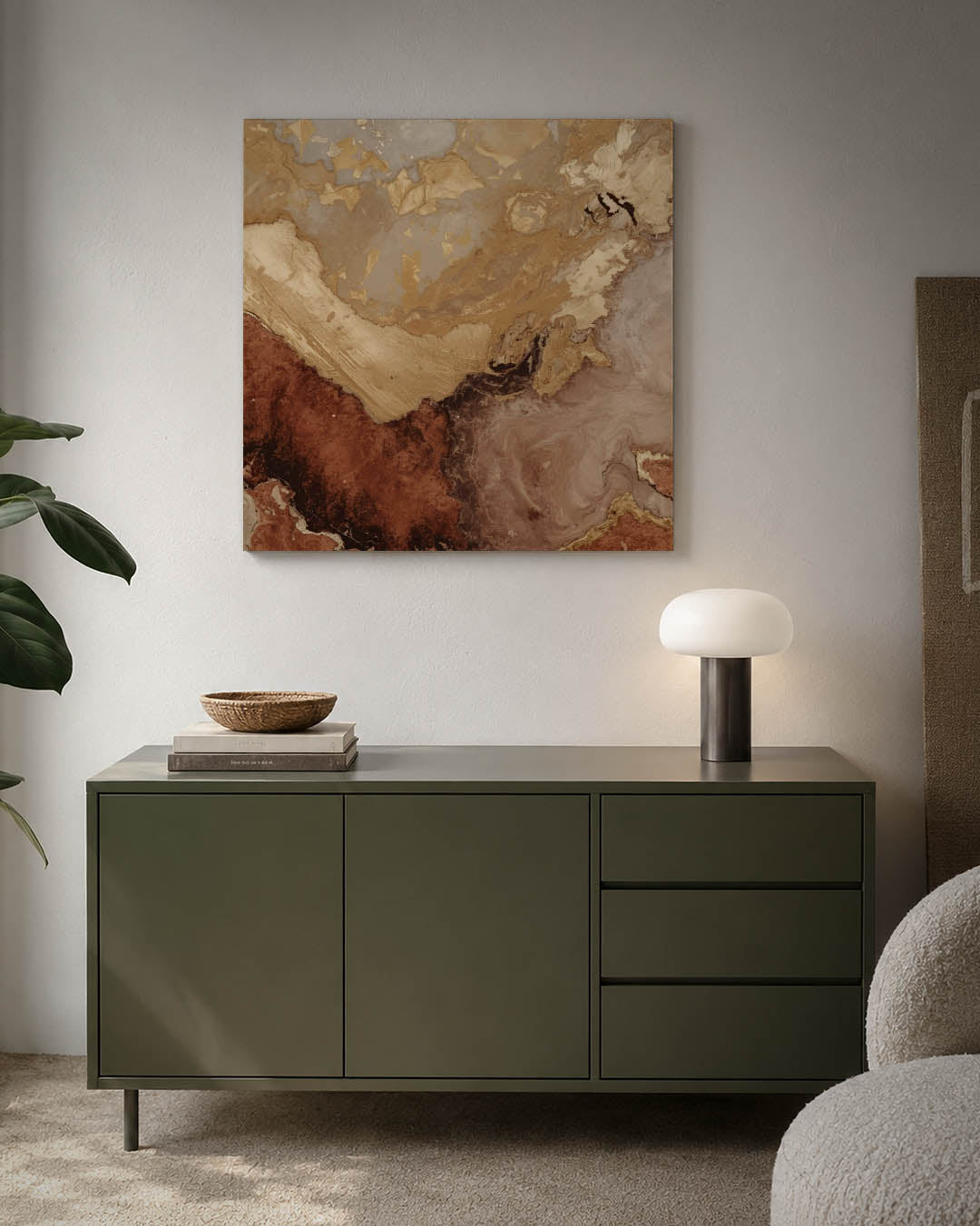 Aardse texturen Kunstwerk