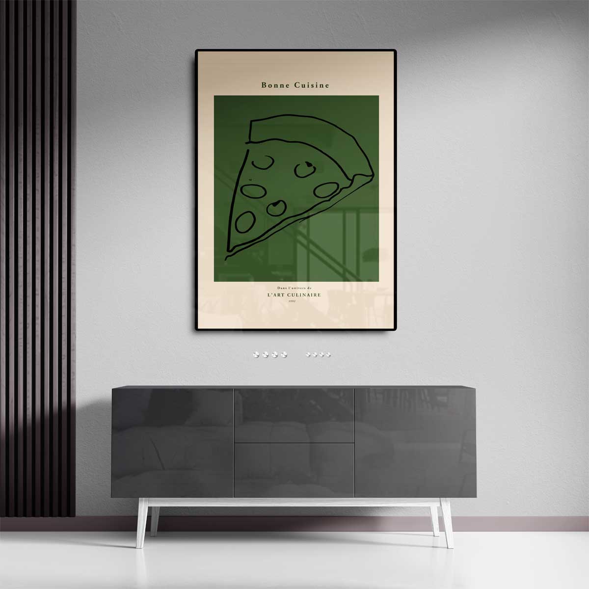 Simpele Pizza Kunstwerk-canvas-dibond-plexiglas-wanddecoratie-WallArtistic