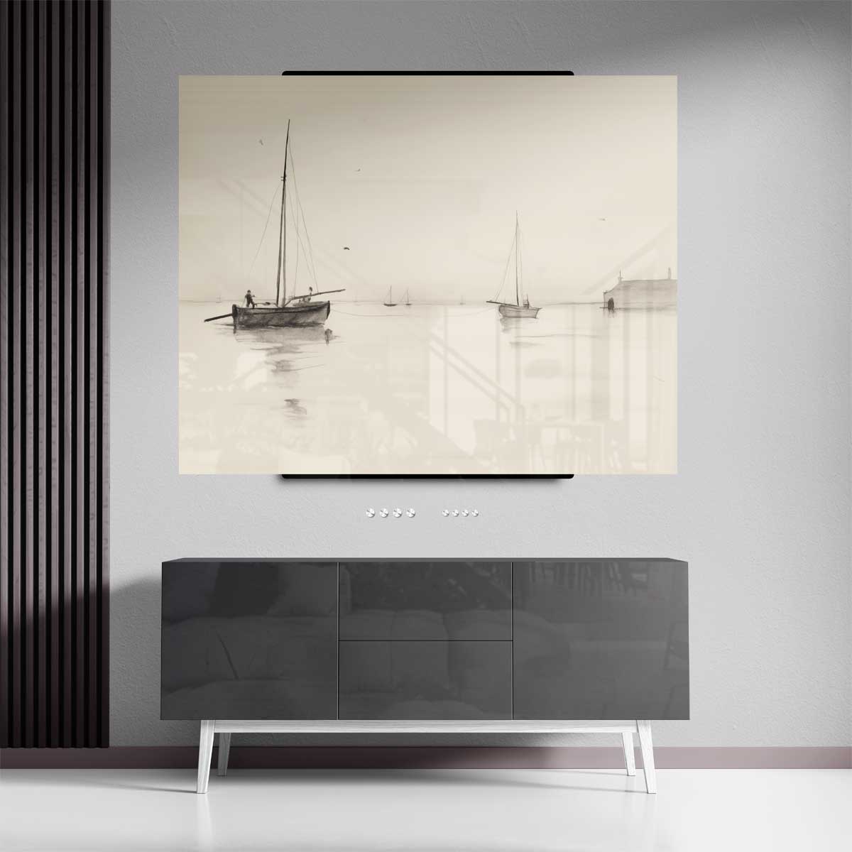 Rust op het Water Kunstwerk-canvas-dibond-plexiglas-wanddecoratie-WallArtistic