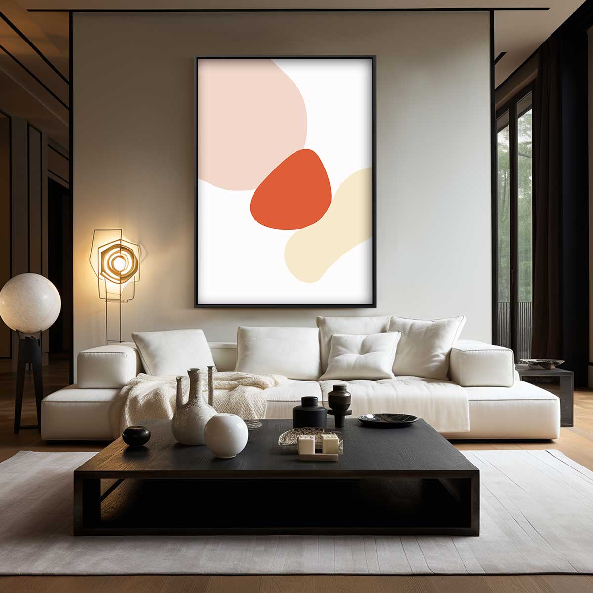 Abstracte Kleurenstudie Kunstwerk-canvas-dibond-plexiglas-wanddecoratie-WallArtistic