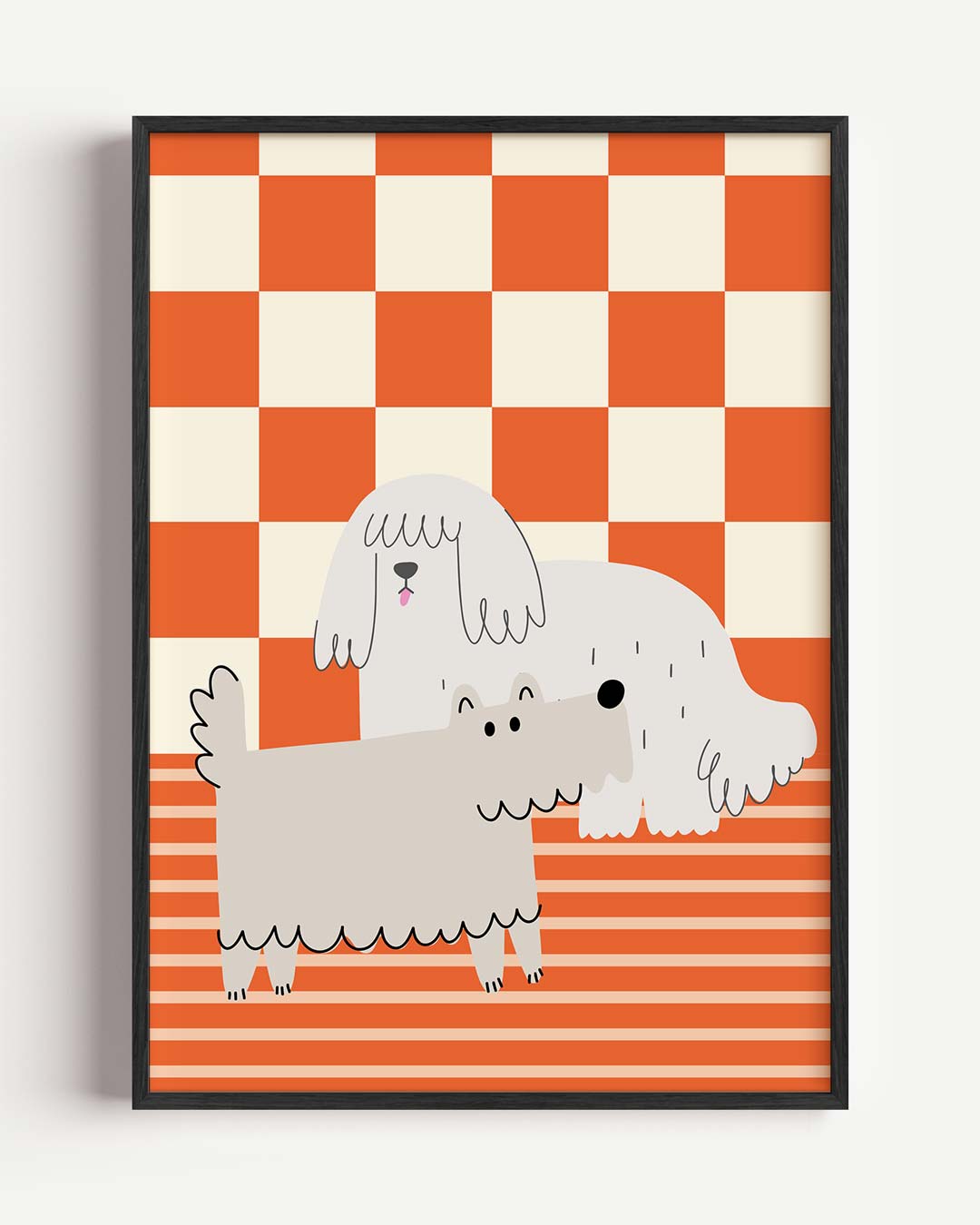 Charmante Hondenvrienden Poster