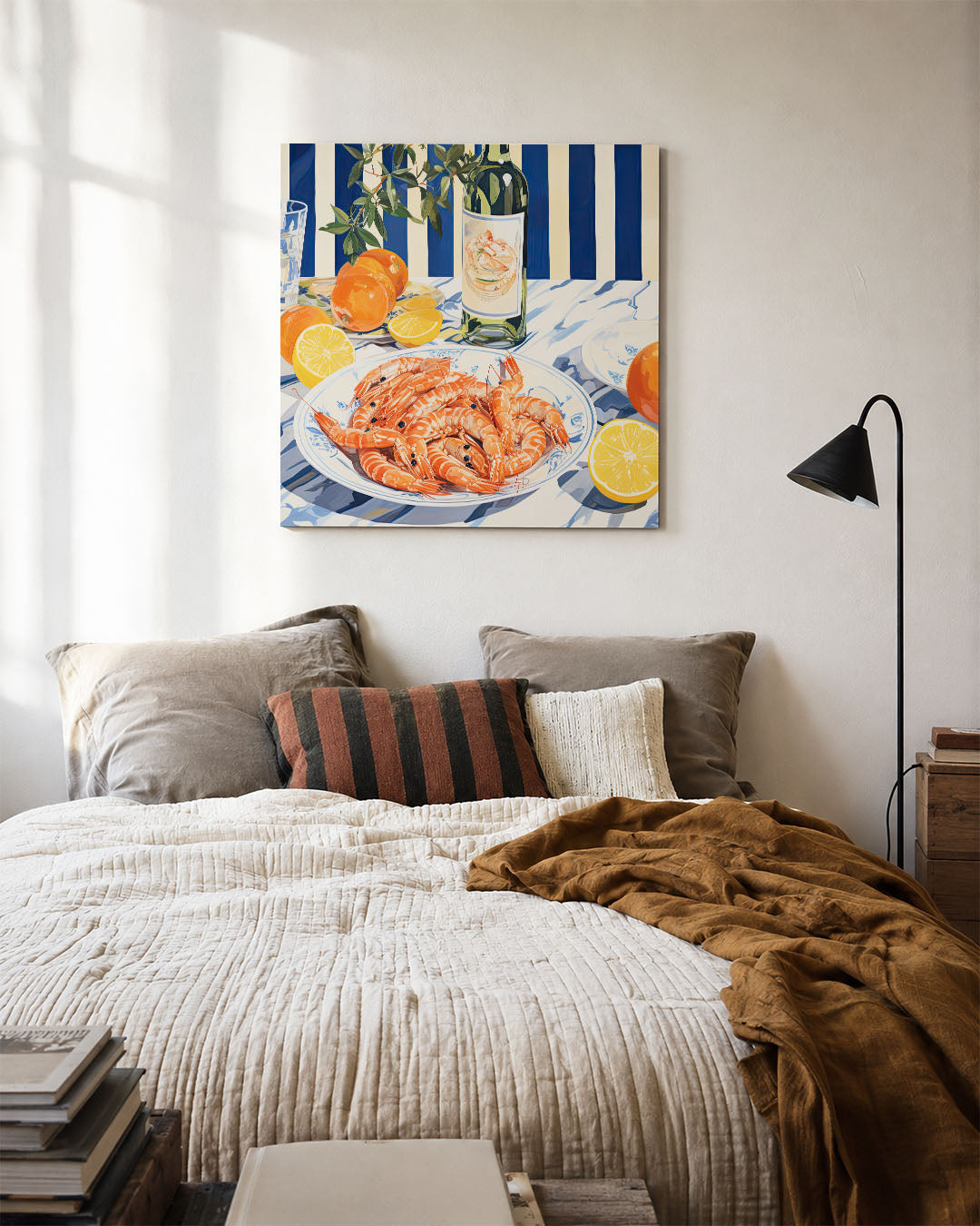 Levendige tafelscène Kunstwerk