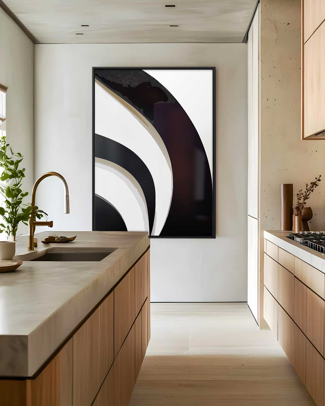 Abstracte Vluchtigheid Kunstwerk-canvas-dibond-plexiglas-wanddecoratie-WallArtistic