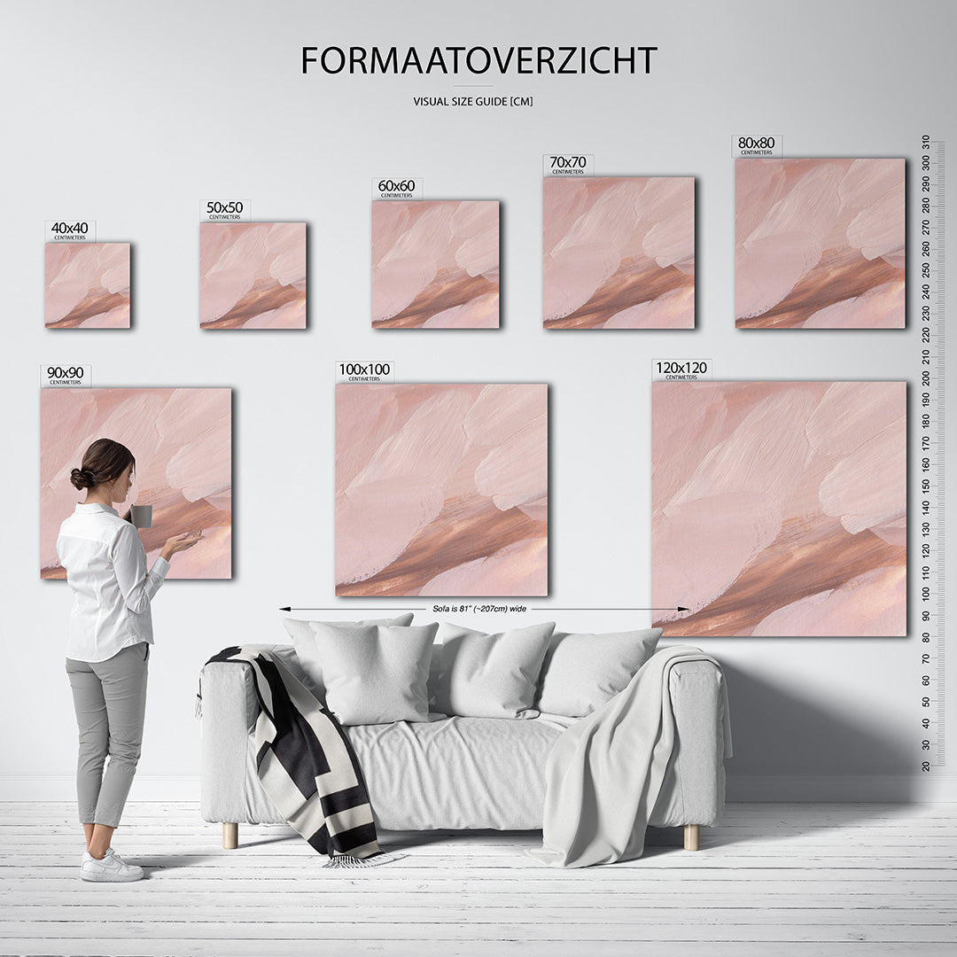 Zachte penseelstreken Kunstwerk