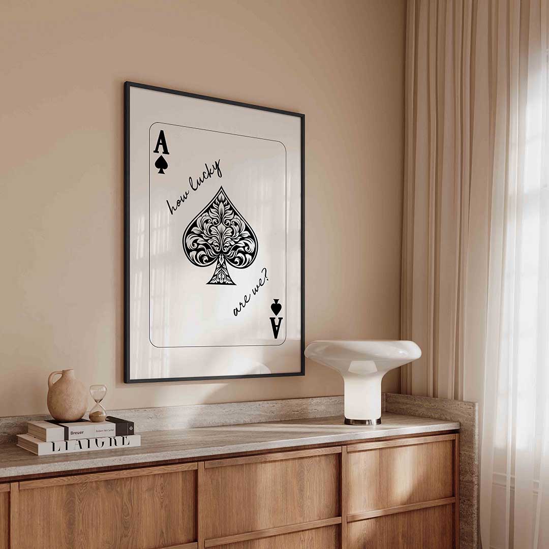 Schoppen aas Poster