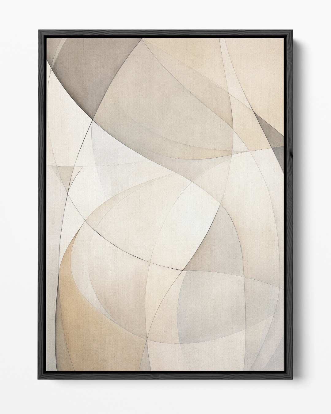 Zachte Abstracte Lijnen Kunstwerk-canvas-dibond-plexiglas-wanddecoratie-WallArtistic