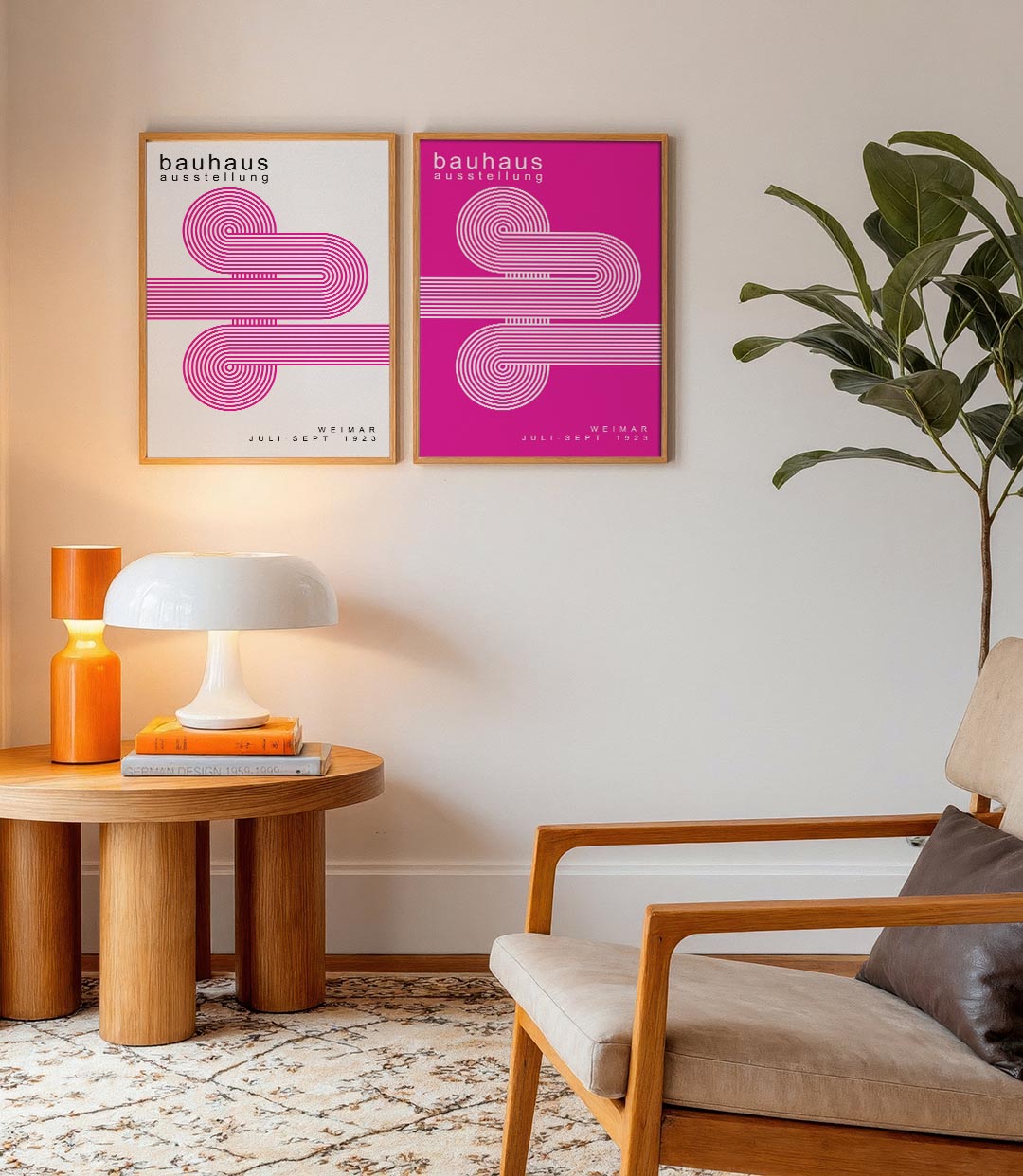 Lijnen en cirkelvormen Posterset