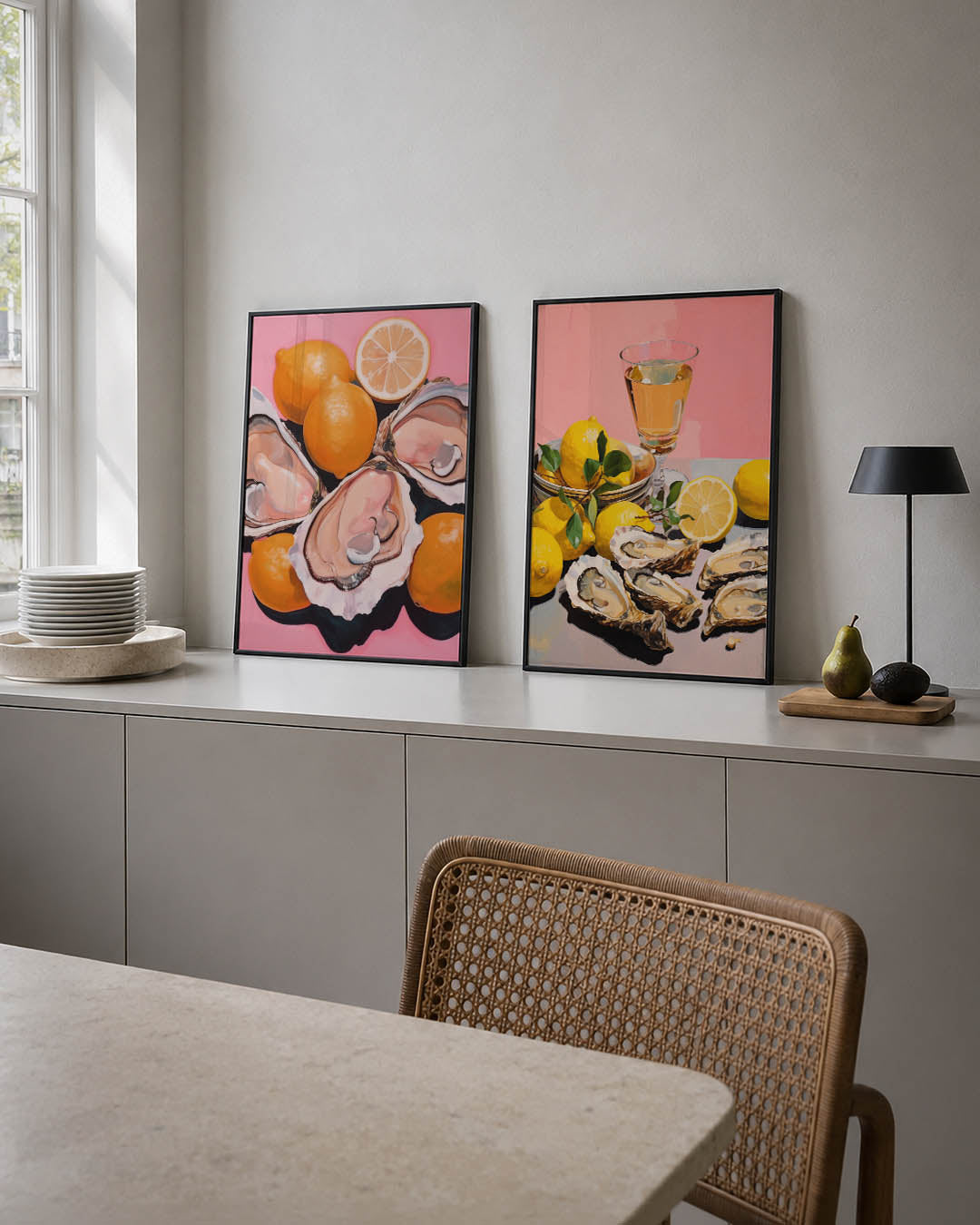 Vruchten en schelpen Posterset