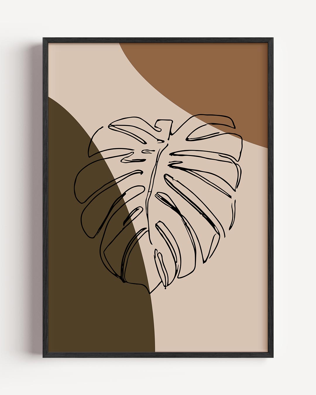 Monstera Blad Abstracte Poster-WallArtistic