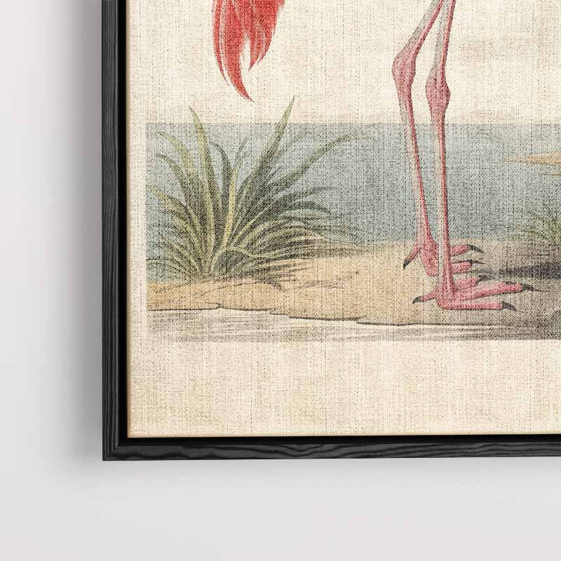 Elegante Flamingo Print Kunstwerk-canvas-dibond-plexiglas-wanddecoratie-WallArtistic