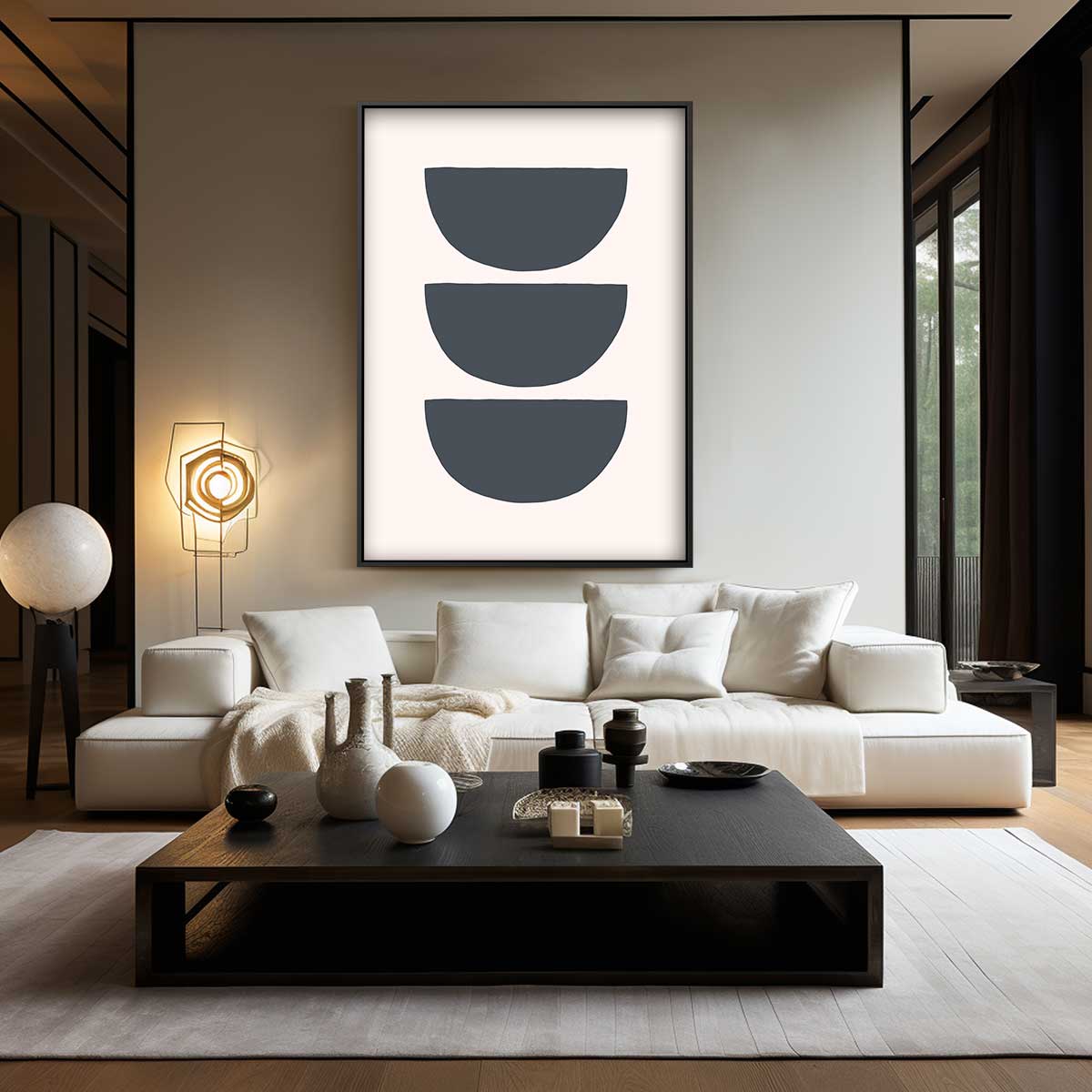Minimalistisch Drie-Lagen Kunstwerk Kunstwerk-canvas-dibond-plexiglas-wanddecoratie-WallArtistic