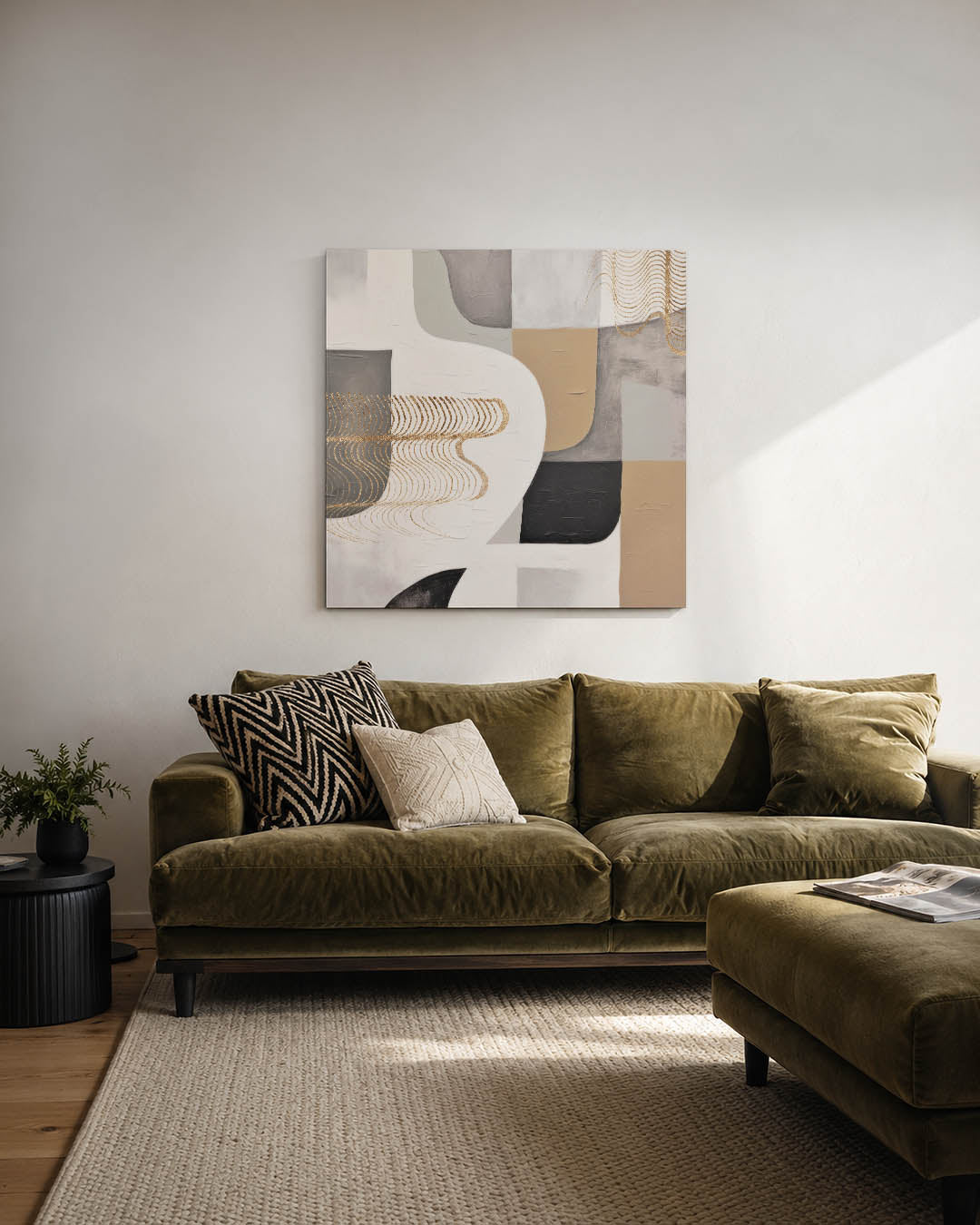 Organische vormen compositie Kunstwerk