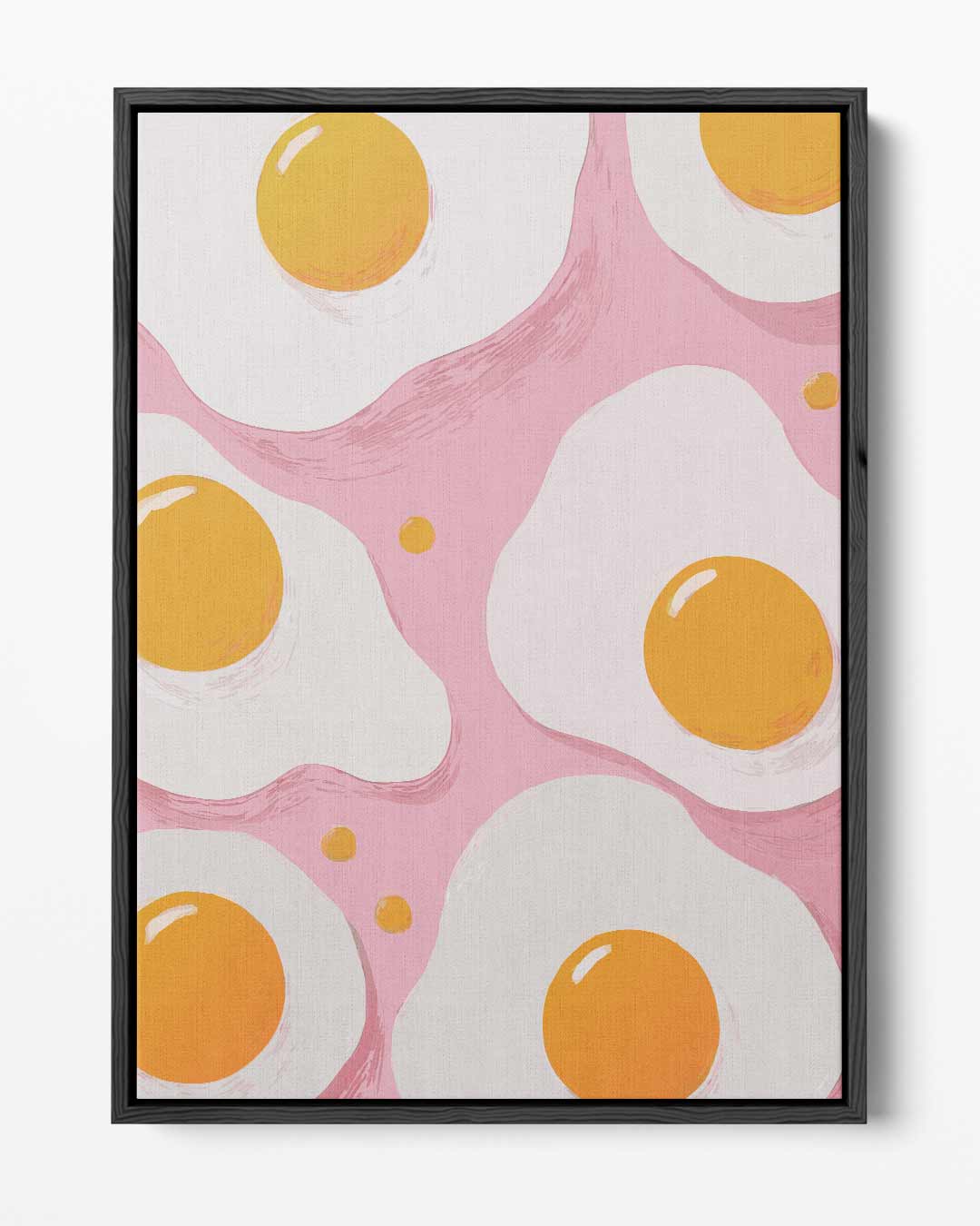 Vrolijke Spiegelei Illustratie Kunstwerk-canvas-dibond-plexiglas-wanddecoratie-WallArtistic