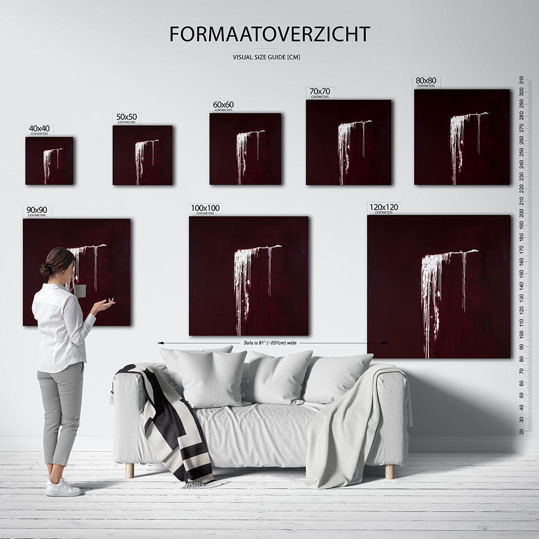 Druipend contrast Kunstwerk