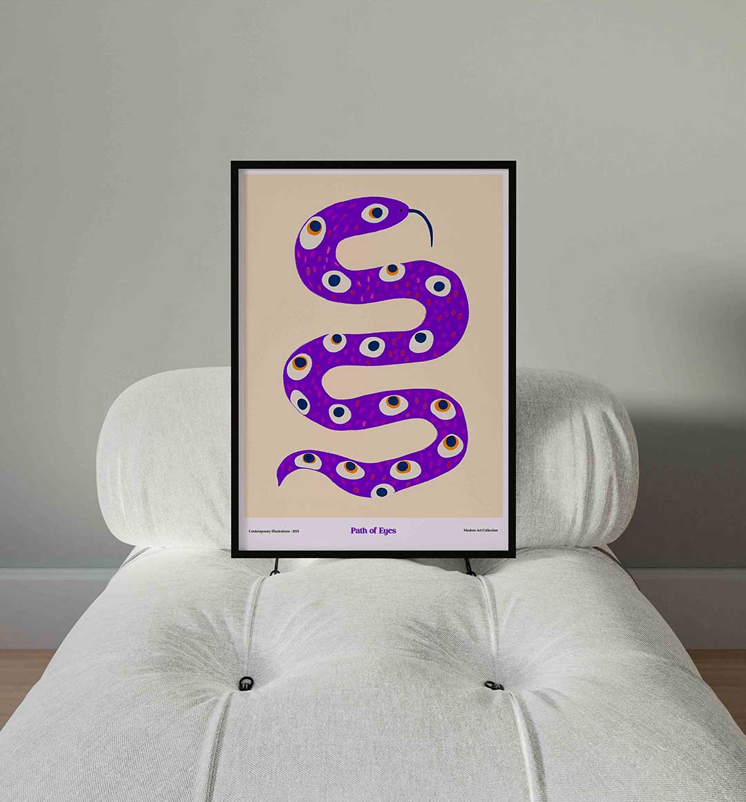 Slang met ogen Poster