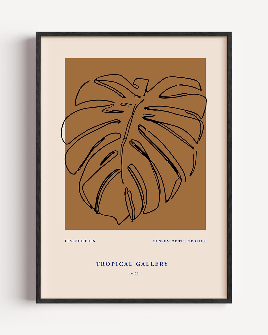 Tropische Monstera Kunstprint Poster-WallArtistic