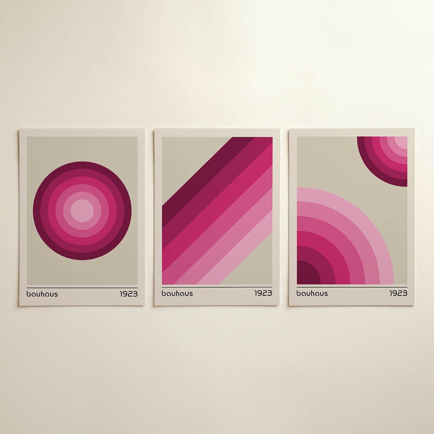 Cirkelvormige kleurvlakken Posterset