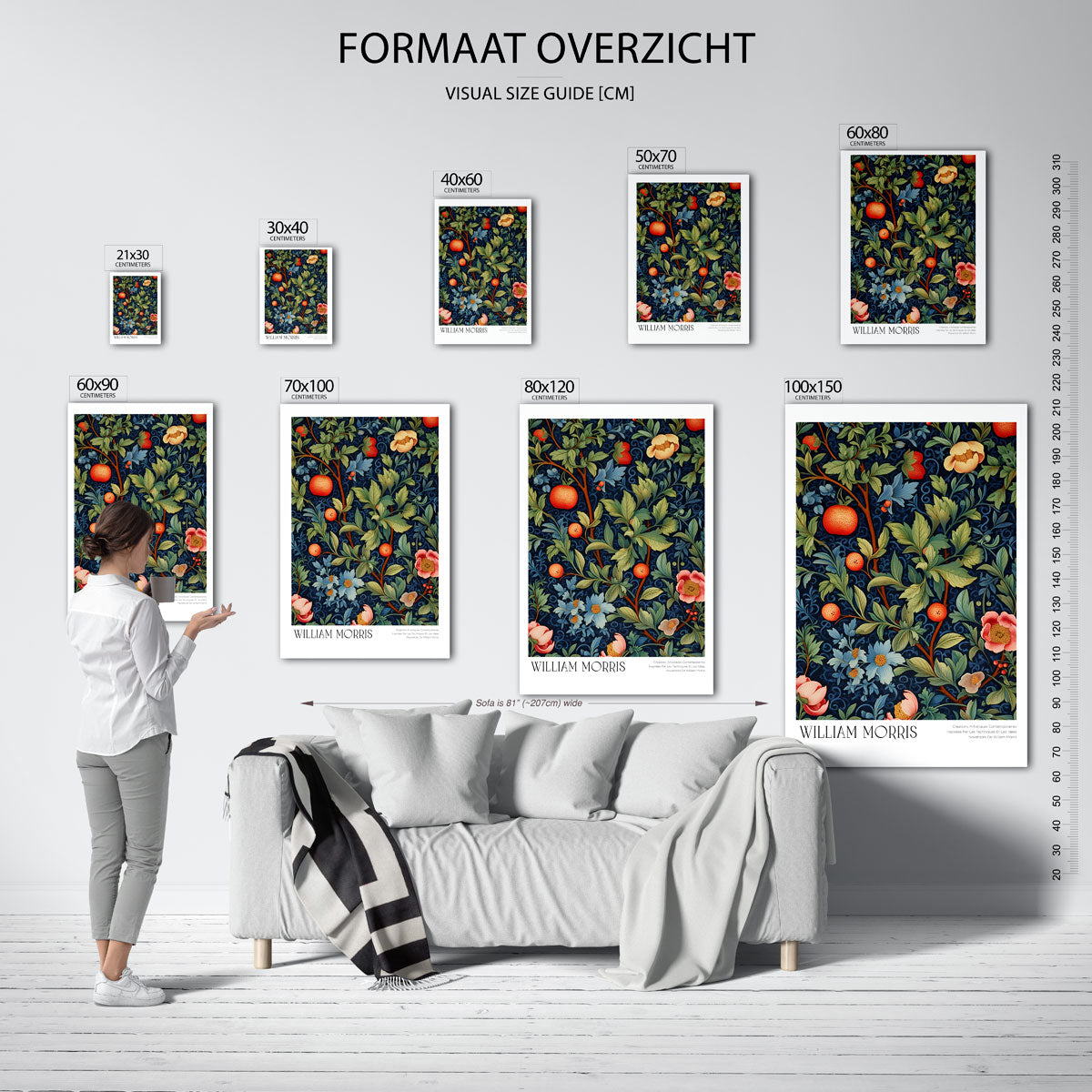 Bloemen en fruit Poster