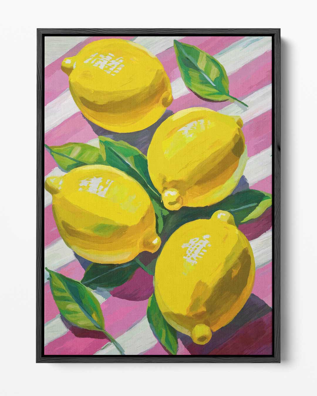Citroenen op Lente Achtergrond Kunstwerk-canvas-dibond-plexiglas-wanddecoratie-WallArtistic