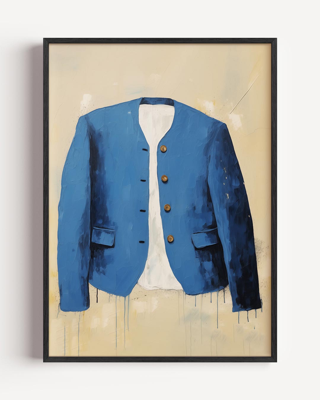 Blauwe Blazer Kunstposter-WallArtistic