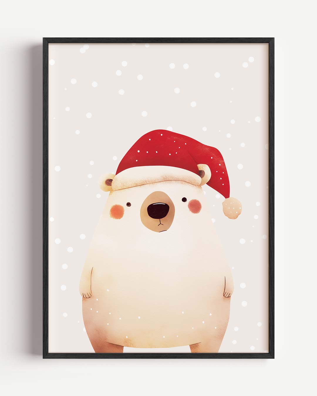 Schattige Kerstbeer Poster