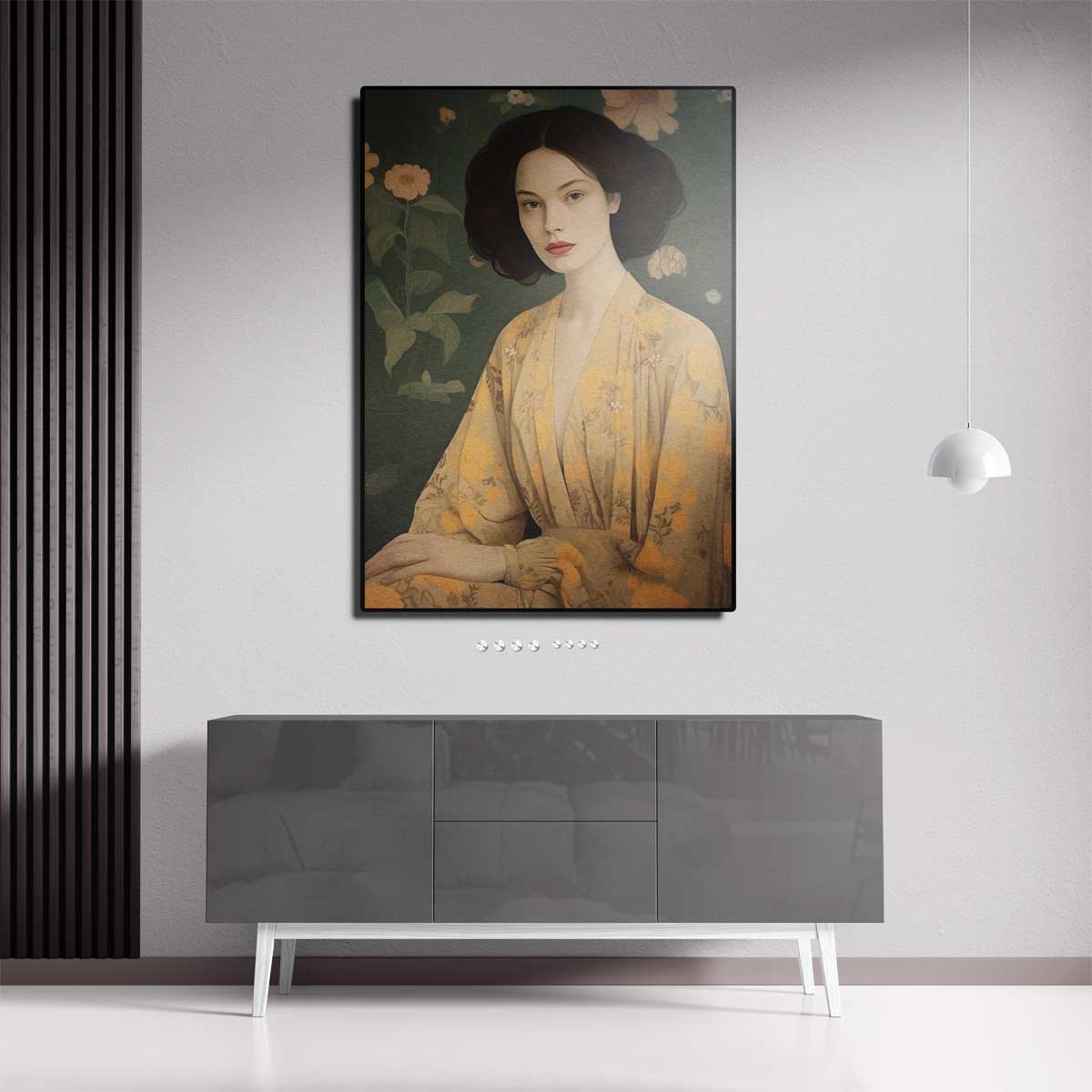 Elegantie in Bloem Kunstwerk-canvas-dibond-plexiglas-wanddecoratie-WallArtistic