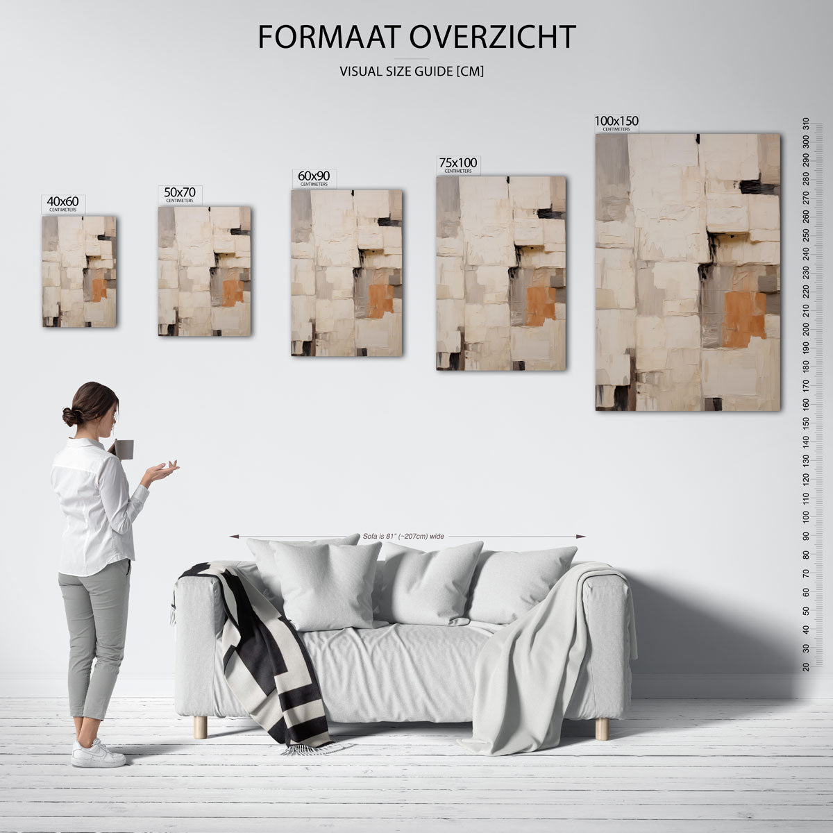 Gelaagde structuren Kunstwerk