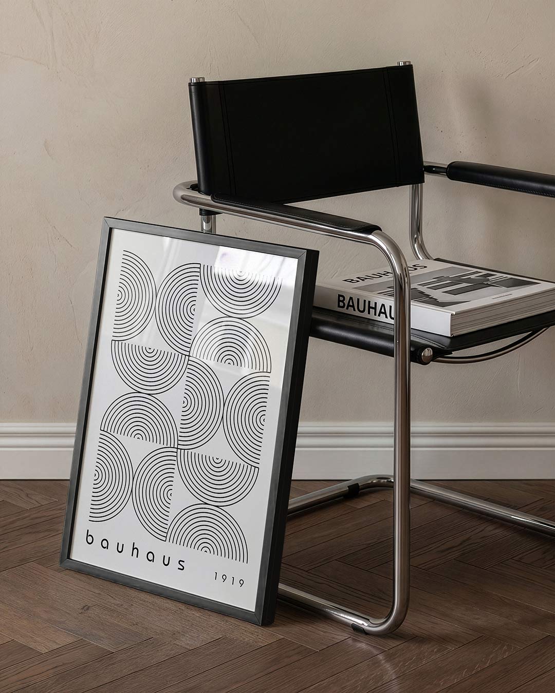 Cirkelritme en lijnen Poster