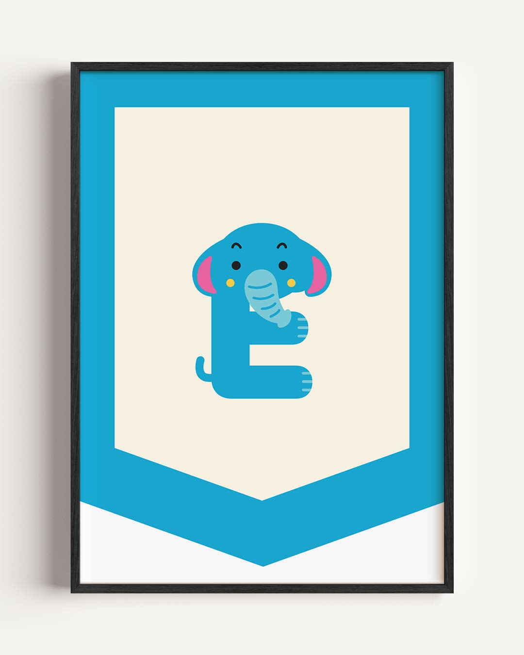 Vrolijke Olifant ABC Poster