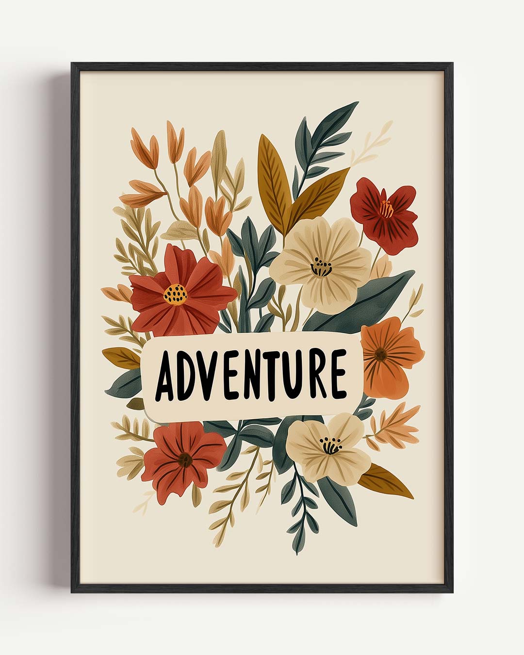 Bloemen en Avontuur Poster