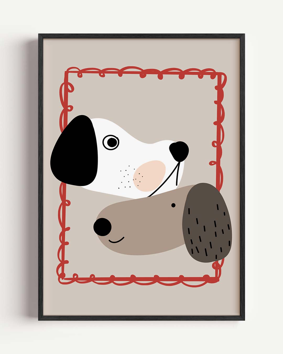 Vrolijke Vriendjes Hondenposter