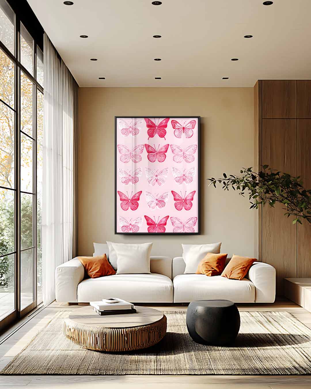 Vlinderfantasie Kunstwerk-canvas-dibond-plexiglas-wanddecoratie-WallArtistic