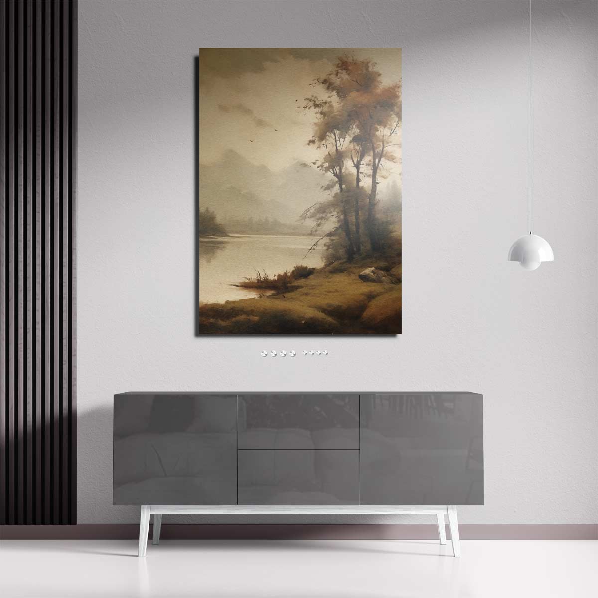 Dromerig Herfstlandschap Kunstwerk-canvas-dibond-plexiglas-wanddecoratie-WallArtistic