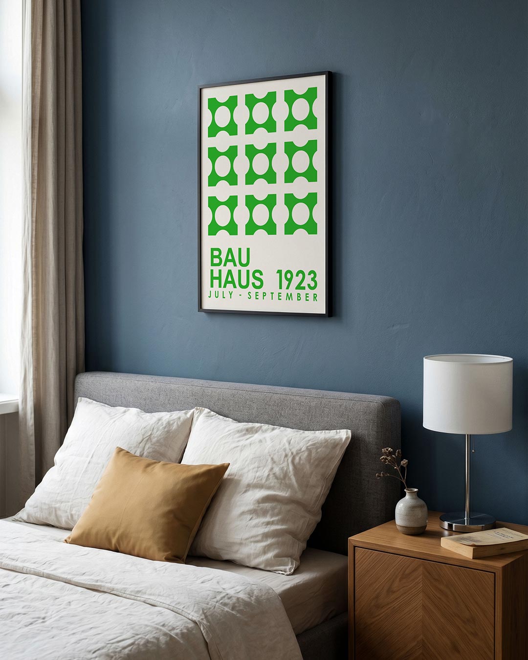 Groene cirkelpatronen Poster