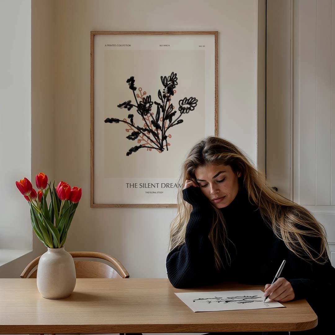 Botanische Droom Bloemenposter-WallArtistic