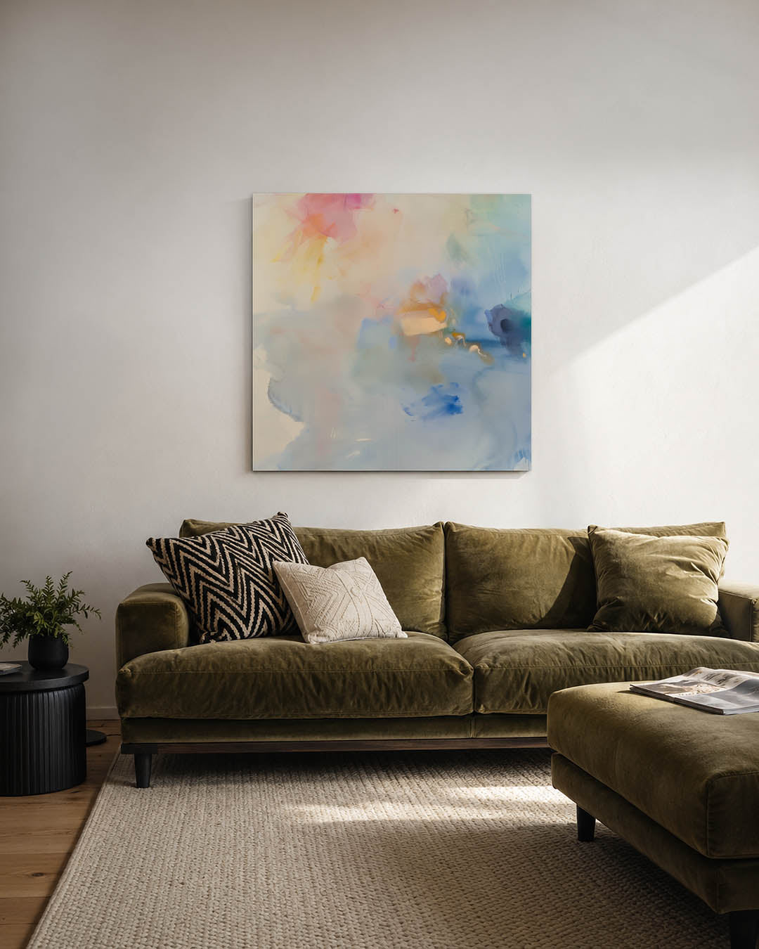 Dromerige kleurencompositie Kunstwerk