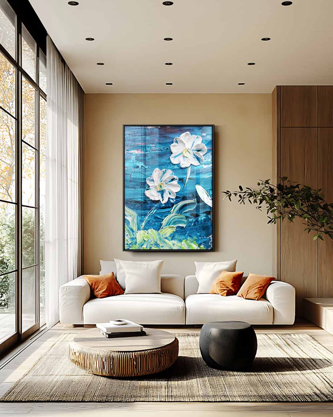 Bloeiende Dromen Schilderij Kunstwerk-canvas-dibond-plexiglas-wanddecoratie-WallArtistic
