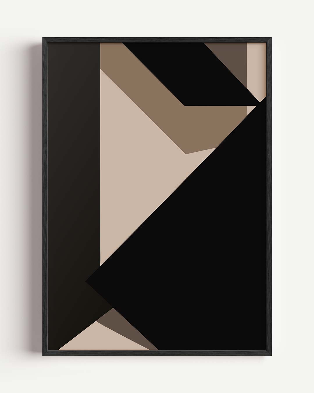 Moderne Geometrische Bruine Poster