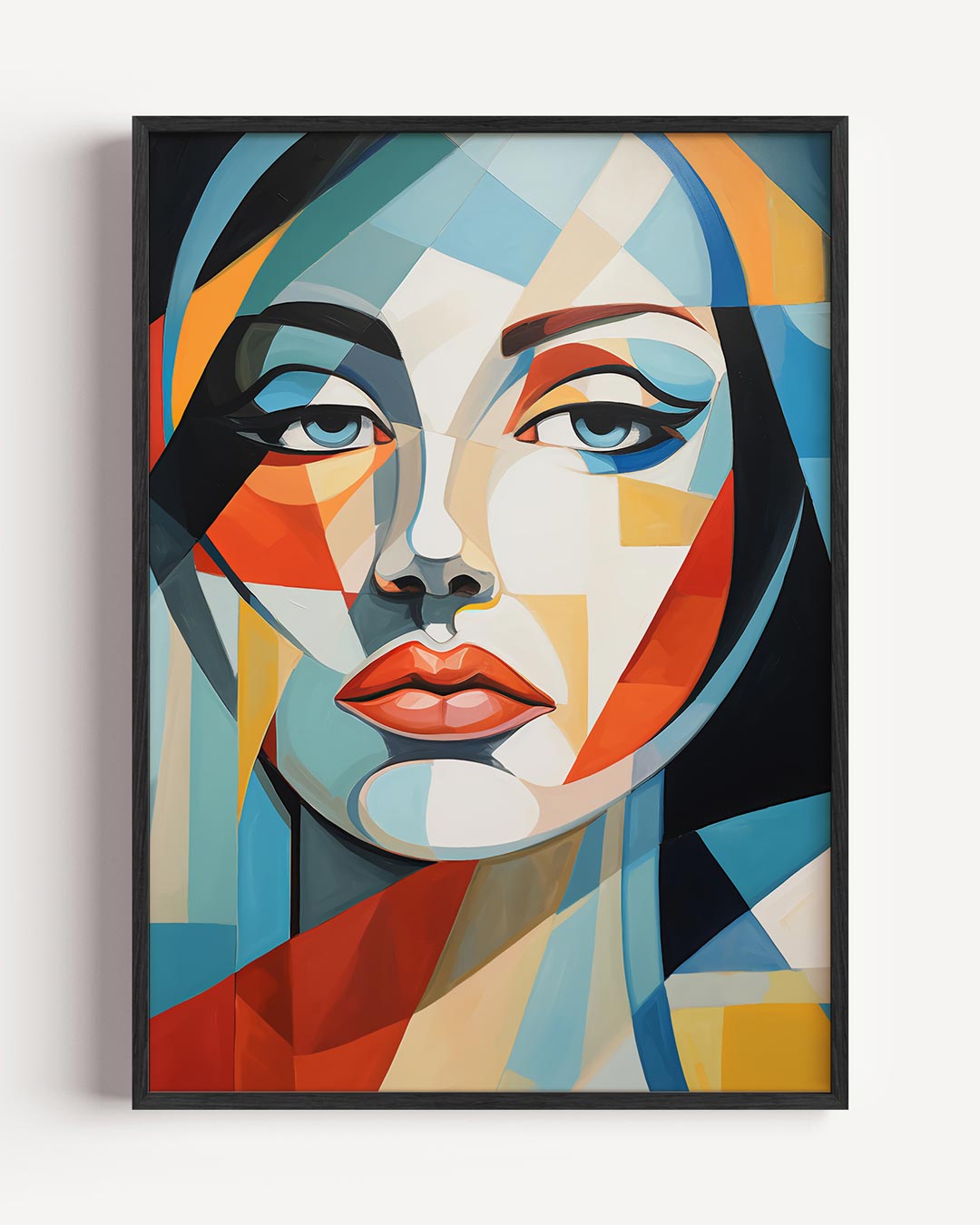 Moderne Geometrische Portretposter-WallArtistic