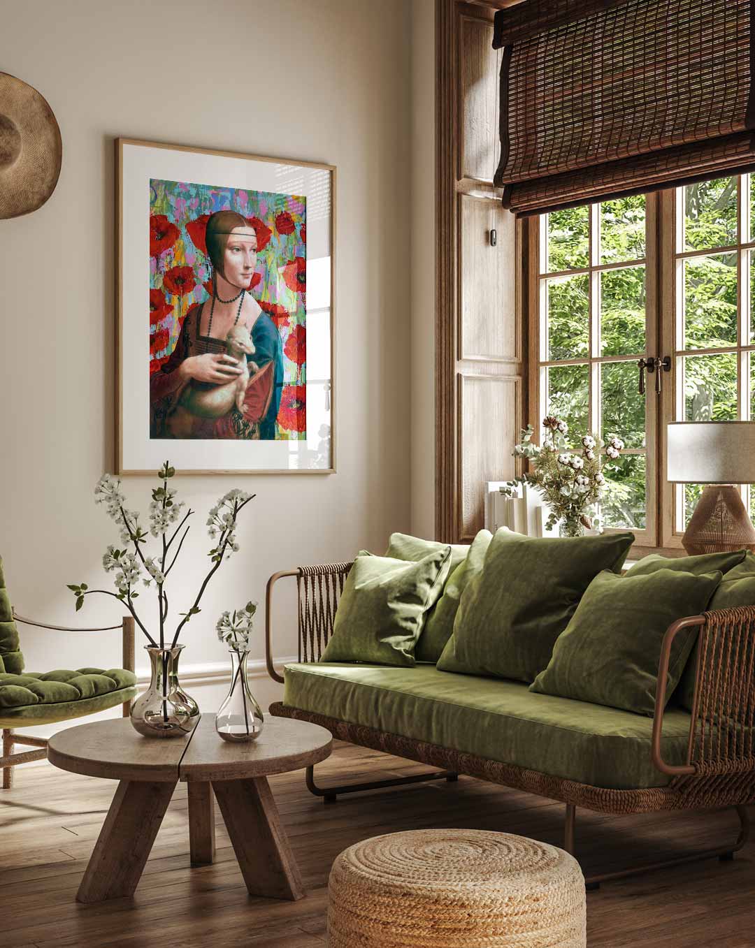 Vrolijke Renaissance Popart Poster