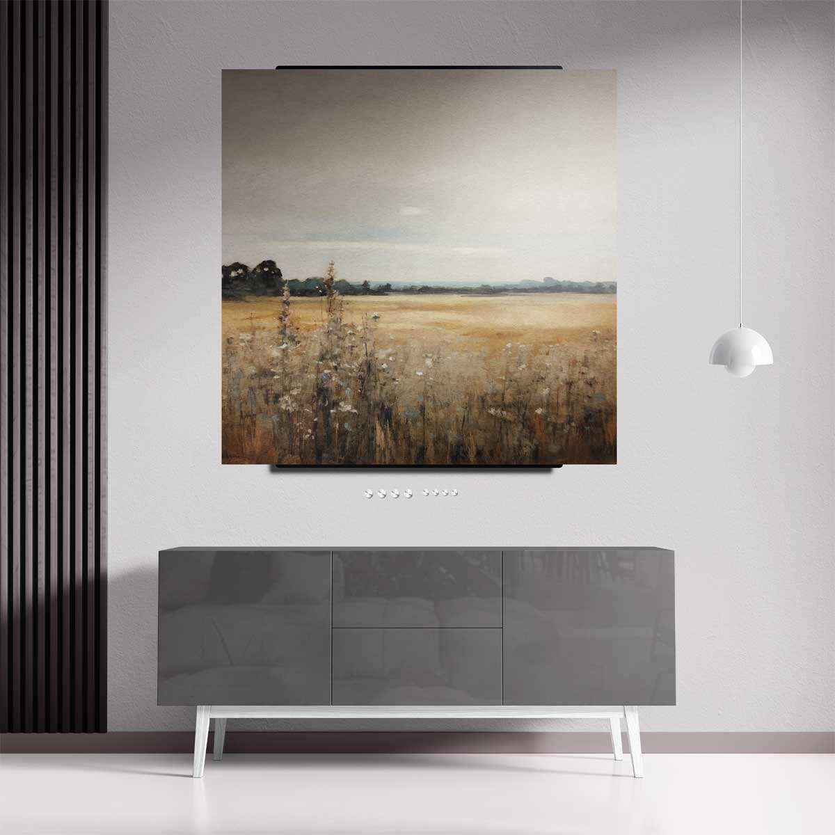 Rustieke Weide in de Herfst Kunstwerk-canvas-dibond-plexiglas-wanddecoratie-WallArtistic