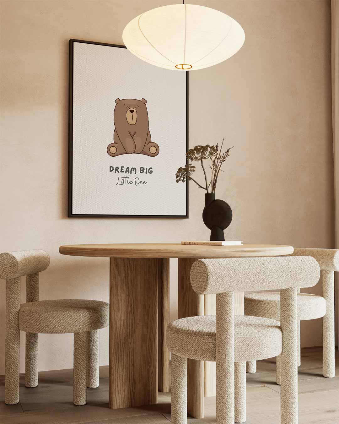 Droom Grote Beer Poster Kunstwerk-canvas-dibond-plexiglas-wanddecoratie-WallArtistic