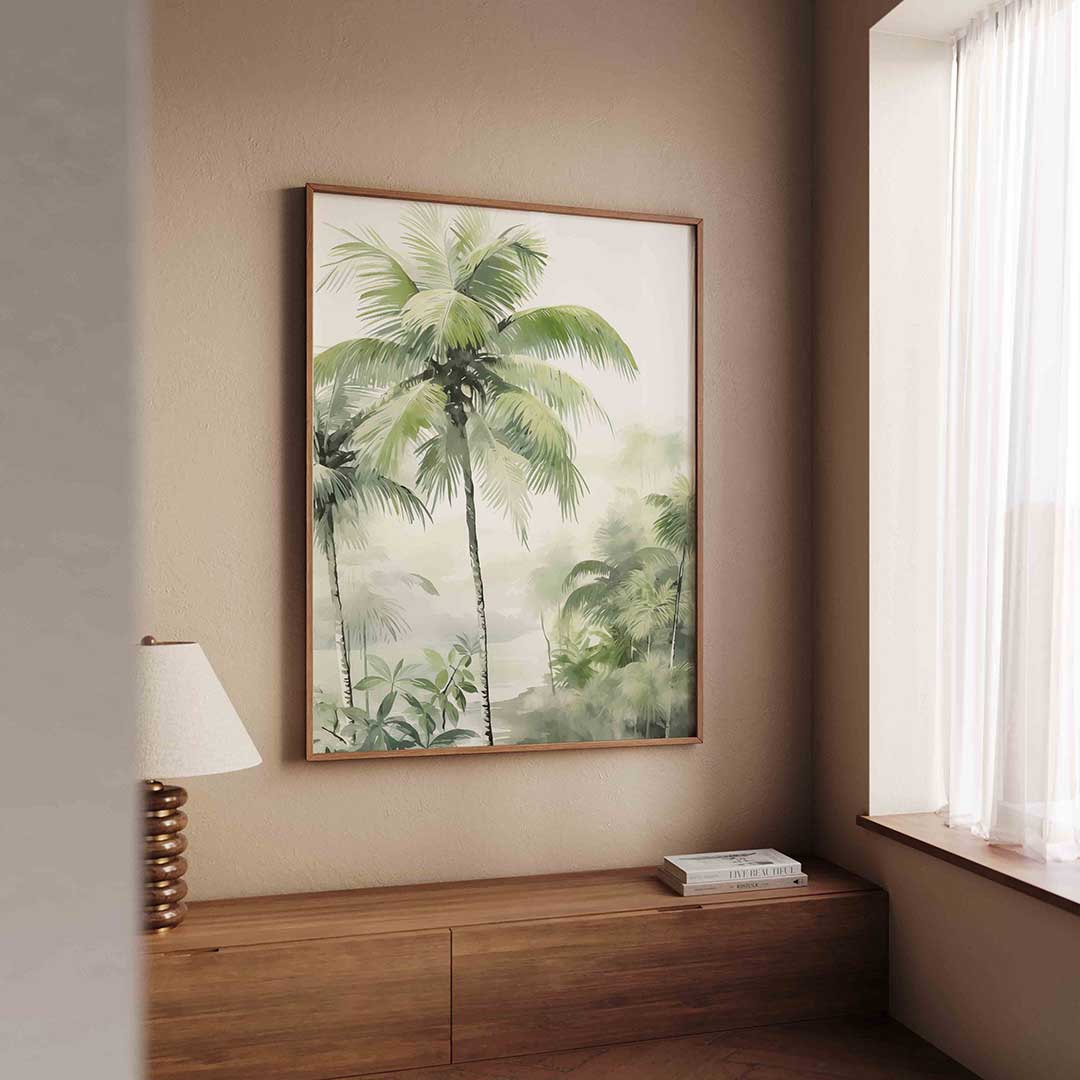 Tropische palmbomen Poster