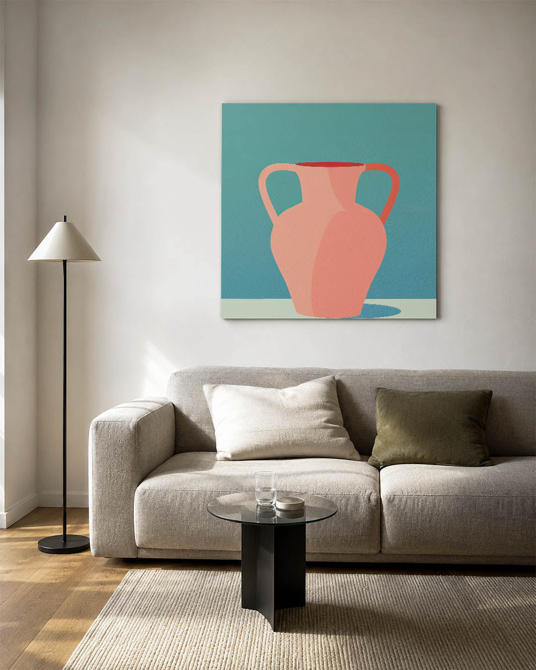 Vaas met handvatten Kunstwerk