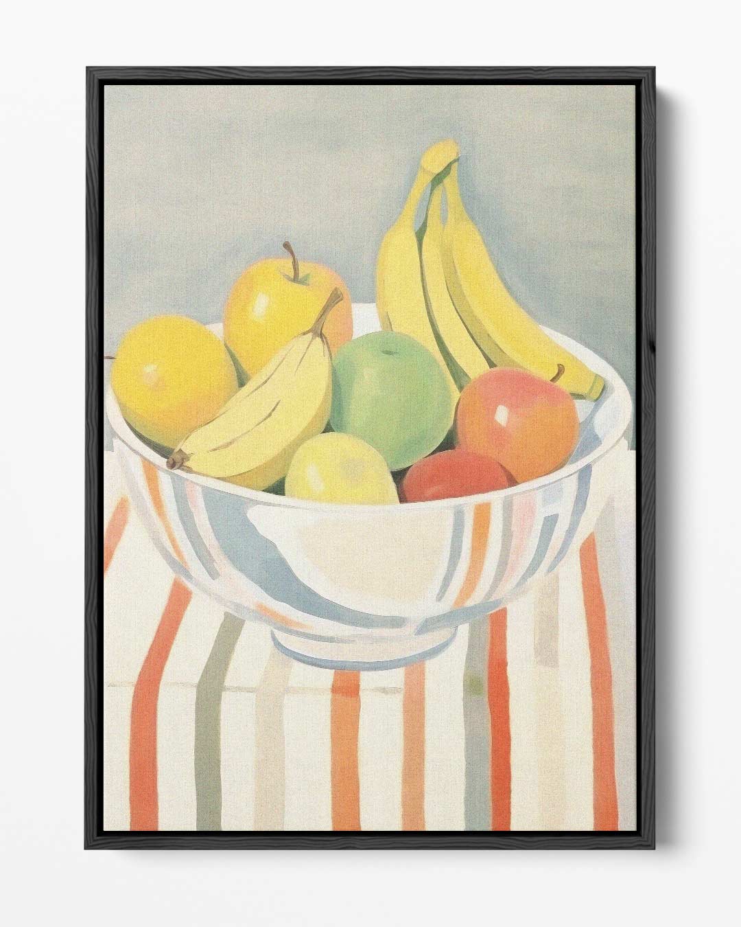 Kleurrijke Fruitmand in Impressionistische Stijl Kunstwerk-canvas-dibond-plexiglas-wanddecoratie-WallArtistic