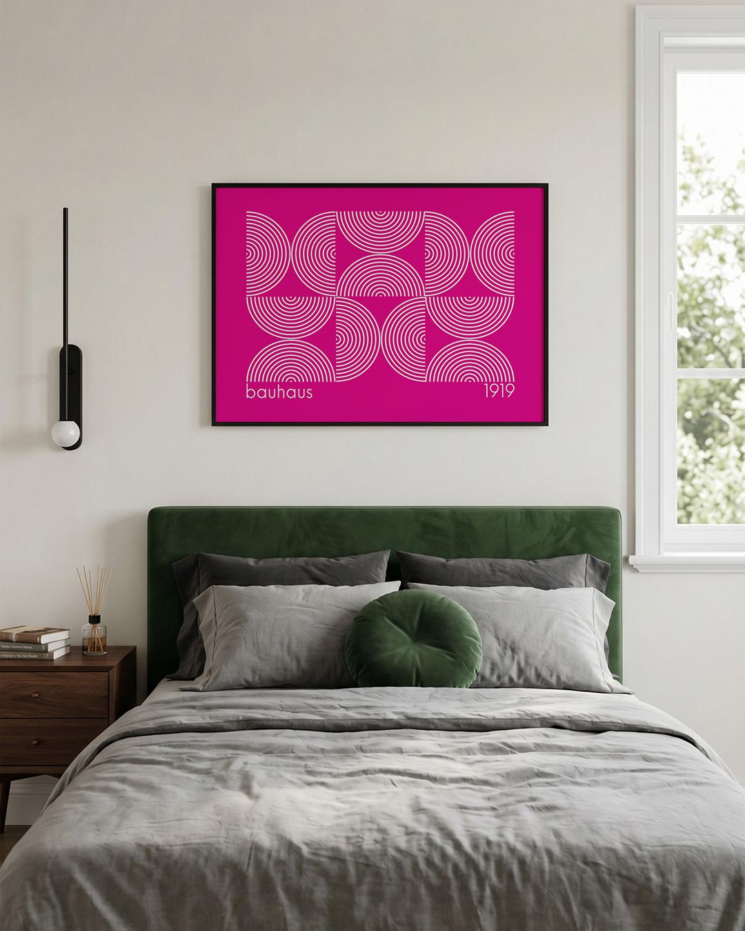 Cirkelritme en lijnen Poster