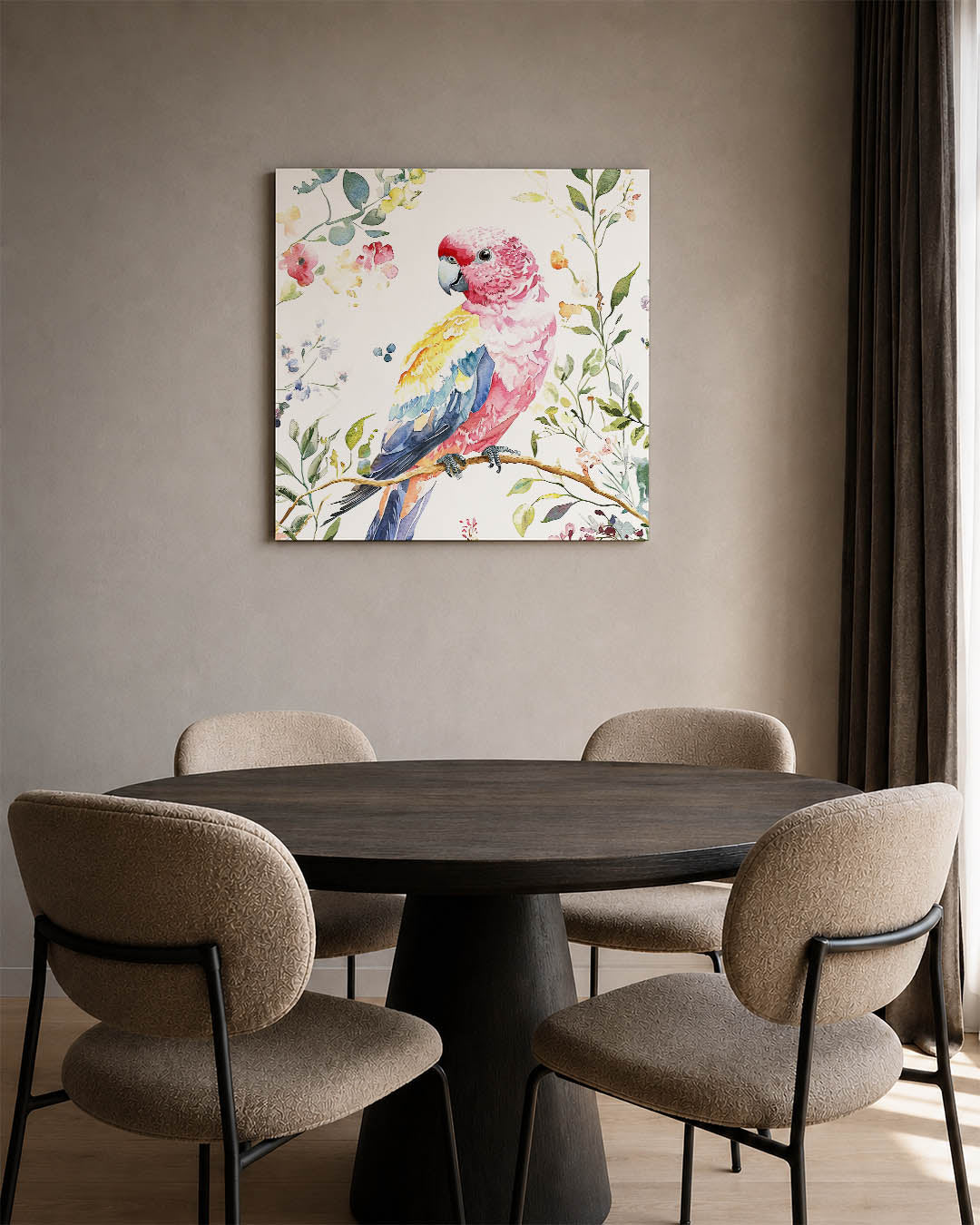 Vrolijke vogel illustratie Kunstwerk