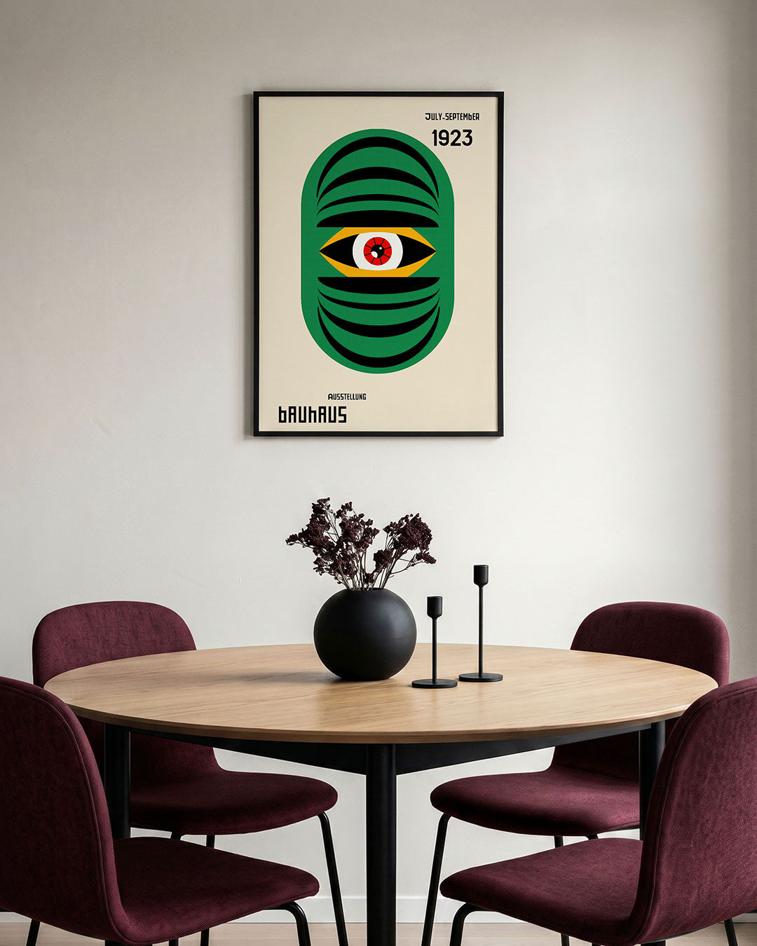 Oogvorm en lijnen Poster
